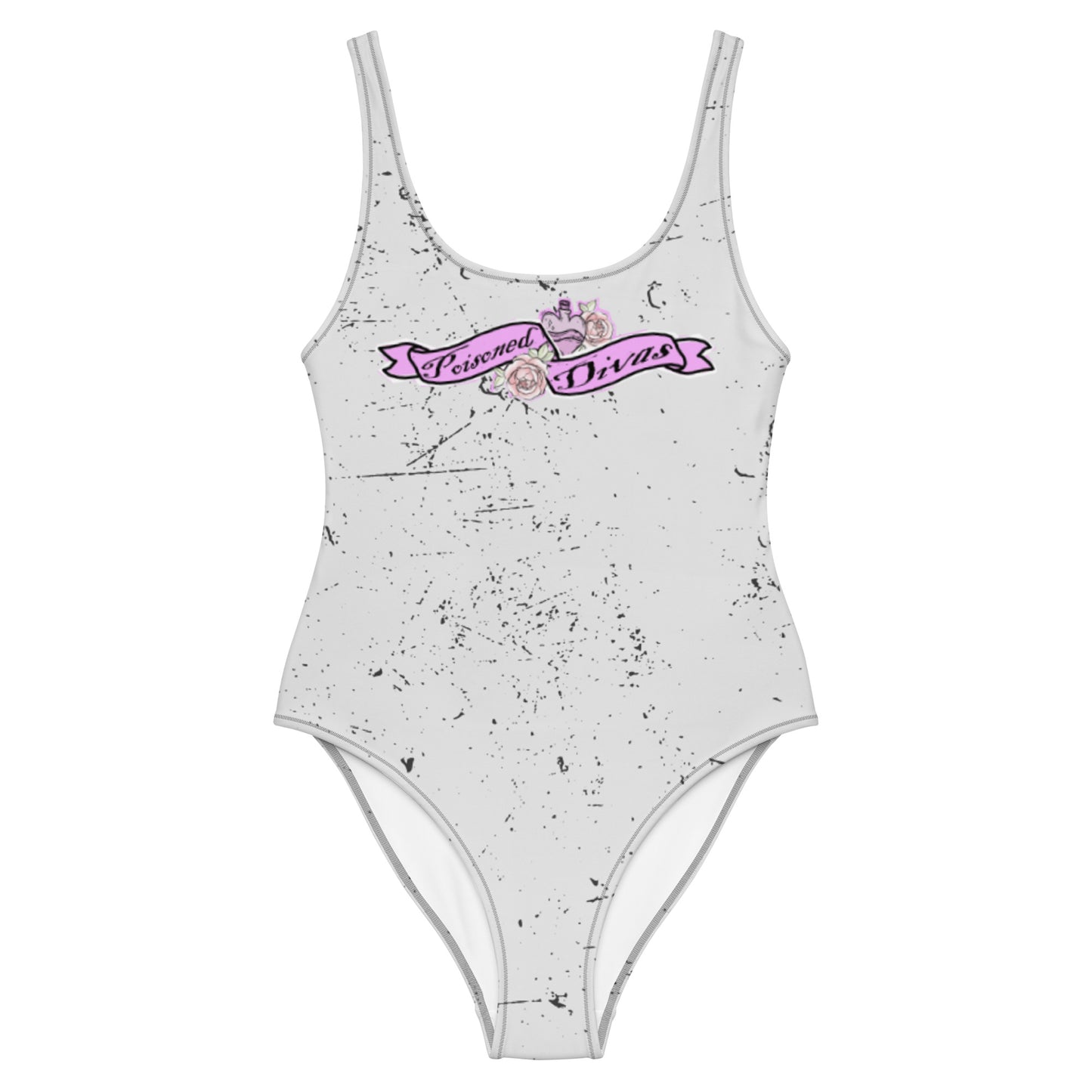 Poisoned Divas "city jungle" one-piece swimsuit front