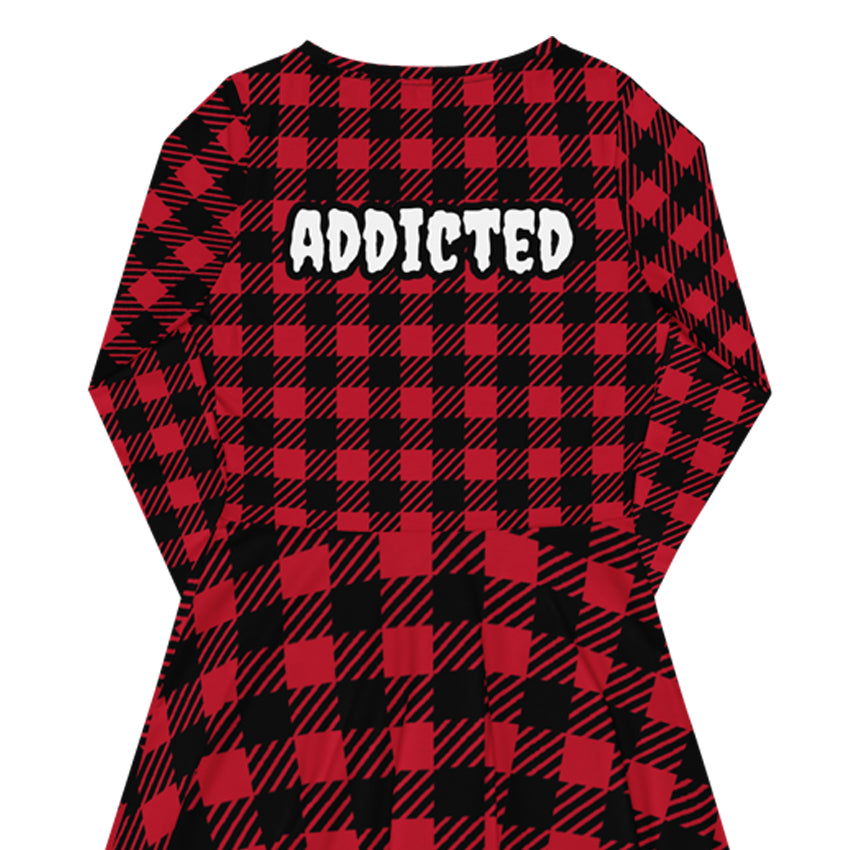 amy winehouse addicted red long dress back